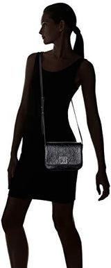 Armani Exchange Liz-Small Shoulder Strap, Crossbody Medium para Mujer, Negro (Nero-Black), 14x8x20 Centimeters (B x H x T)