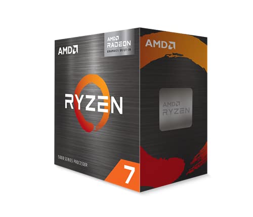 AMD Ryzen 7 5700G Procesador ( tarjeta gráfica Radeon integrada, 8 C/16 T, 65W TDP, Socket AM4, 20MB Caché, Reloj de aumento máx. hasta 4.6 Ghz,con ventilador Wraith Stealh)