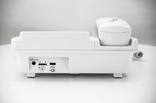 Geemarc CL9000 - Teléfono de Emergencia para el Hogar y su Pulsera SOS Impermeable con Botones Grandes, Volumen Amplificado y Pantalla Retroiluminada - Funciona Sólo con Tarjeta SIM