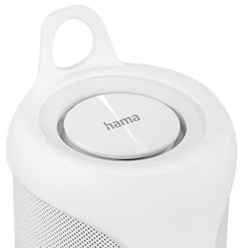 Hama | Juego de Altavoces Bluetooth 2 en 1 Twin 3.0 Resistentes al Agua 30 W (Juego de Altavoces, Divisibles, Inalámbrico, 2 Cajas portátiles Bluetooth, Resistente al Agua IP67) Color Blanco