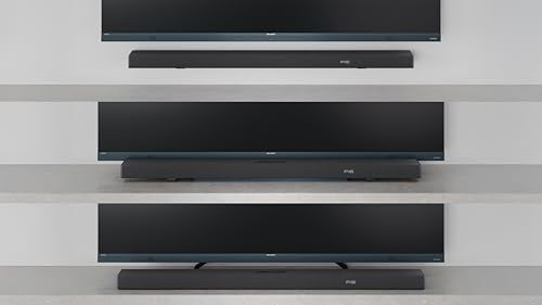 SHARP HT-SBW55121BK Soundbar 5.1.2 Dolby Atmos/DTS:X con subwoofer inalámbrico para un Sonido Envolvente 3D, Potencia máxima de 650W. Compatibles con Altavoces Traseros HT-SPR52021(BK)