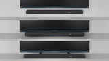 SHARP HT-SBW55121BK Soundbar 5.1.2 Dolby Atmos/DTS:X con subwoofer inalámbrico para un Sonido Envolvente 3D, Potencia máxima de 650W. Compatibles con Altavoces Traseros HT-SPR52021(BK)