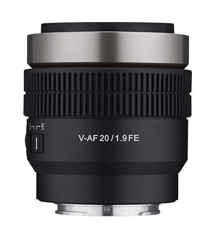 Samyang V-AF - Lente Gran Angular T1.9 Cine AF de 20 mm para Sony E