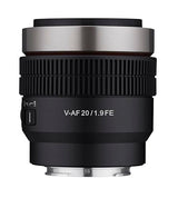 Samyang V-AF - Lente Gran Angular T1.9 Cine AF de 20 mm para Sony E
