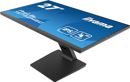 iiyama T2752MSC-B1 27" Bonded PCAP 10P Táctil, 1920x1080, Panel IPS, Flat Bezel Free Glass Front, HDMI, Displayport, 360cd/m² ( Táctil), USB Hub 2x 3.2, Altavoces