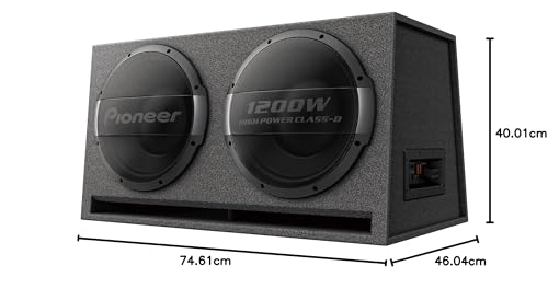 Pioneer TS-WX1220AH - Subwoofer Bass Reflex de 30 cm x 2 con Amplificador Incorporado (3000 W)