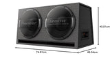 Pioneer TS-WX1220AH - Subwoofer Bass Reflex de 30 cm x 2 con Amplificador Incorporado (3000 W)
