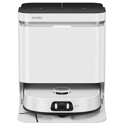 EUREKA J15 Pro Ultra - Robot Aspirador y fregado + estación Todo en uno (autolimpieza, 16200 Pa, navegación LDS, detección de obstáculos, antienredos, Ideal contra pelos de Animales, Control por