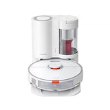 roborock S7 + Estación de Vaciado Automático, Aspiradora Robot Succión HyperForce Mopa Auto-Elevable Agua 300ml y Polvo 470ml, 5200mAh, Blanco, R100011