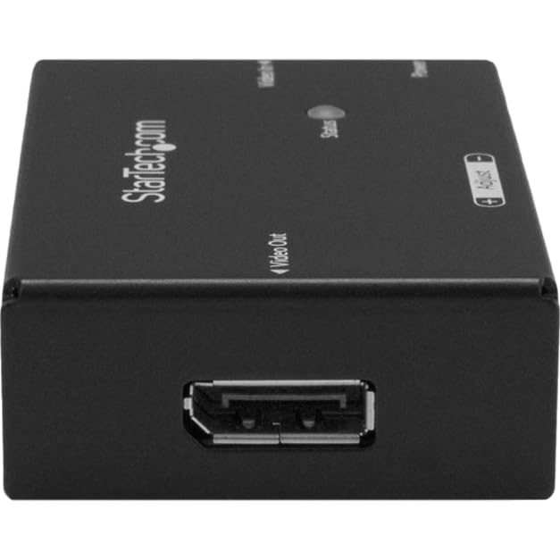 StarTech.com Amplificador de Señal DisplayPort - Extensor Alargador DP - Booster de Señal DisplayPort hasta 20 Metros - 4K 60Hz