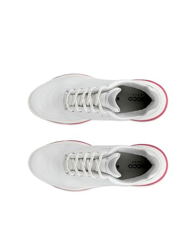 ECCO Zapato de Golf híbrido Impermeable Lt1 para Mujer, Chicle Blanco, 40 EU