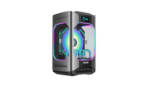 PC Gaming Mini - MEGAMINI G01, Intel® Core™ Intel i9-13900H, 32GB RAM, 1 TB SSD, GeForce RTX™ 4060 Desktop 140w, Windows 11 Home, Watercooled, Gris Oscuro