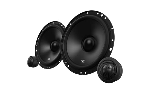 JBL Stage1 601C - Sistema de Altavoz Coche de componentes de 2 vías - Juego para auto de 200 vatios con altavoz de empotrar de 16 - 17 cm y tweeter de empotrar