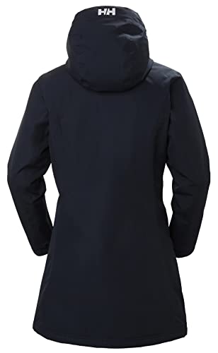 Helly Hansen Mujer Chubasquero Largo Belfast, S, Azul marino