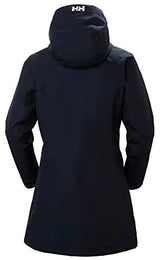 Helly Hansen Mujer Chubasquero Largo Belfast, S, Azul marino