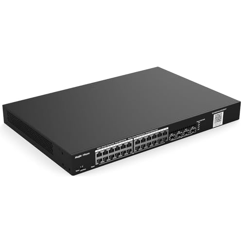 Ruijie Conmutador PoE gestionado Gigabit L2 de 24 Puertos