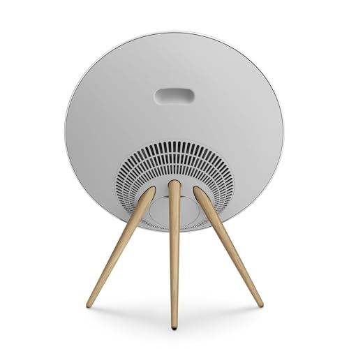 Bang & Olufsen Beosound A9 (5th Generation) - Iconic and Powerful Multiroom WiFi and Bluetooth Home Speaker with Active Room Compensation - Natural Aluminum