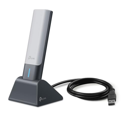 【2024 Nuevo】 TP-Link Archer TX50UH | Adaptador USB inalámbrico de Alta Ganancia | Wi-Fi6 AX3000| Cobertura más Amplia | USB3.0 | Juego de Menor latencia| Compatible con windows11