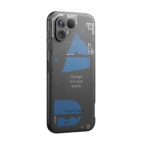 Fairphone 5 5G Smartphone sostenible (Pantalla de 6,46", cámara Dual de 50 MP, 8 GB/256 GB, 4200 mAh, Android 14) Incl. Destornillador iFixit, edición Transparente