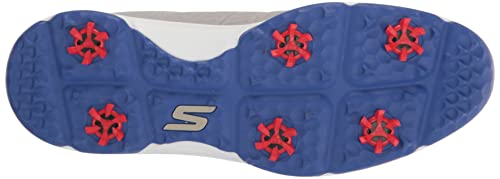 Skechers Go Torque Pro Waterproof Golf Shoe, Zapatillas Hombre, Grey Blue Sole, 44 EU