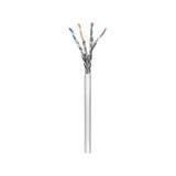 Wentronic Goobay 95709 Cables Cat6 S/FTP/Cable de Red ethernet/Bobina Cable de Red cat6 / Low Smoke Zero Halogen (LSZH) / Gris / 305m