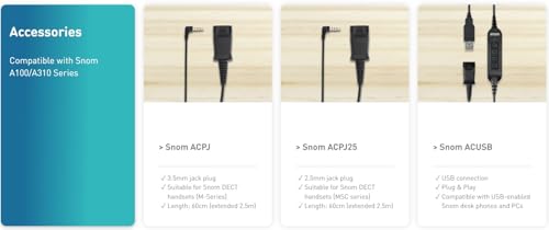 Snom A100D Headset for D3x5/7x0/D7x5
