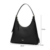 Carlheim, Gotland Genuine Leather collection, Vera Genuine Leather Handbag (Black)