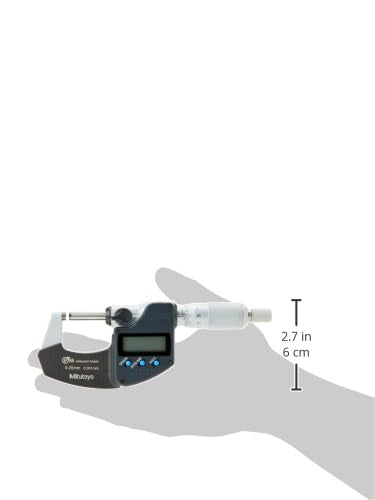 Mitutoyo Digital micrómetro Serie 293 sin salida de datos IP65, rango de medición 0 – 25 mm, 1 pieza, 101168196