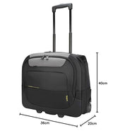 Targus TCG717GL Maletín con ruedas para portátil de entre 15 y 17,3 pulgadas Targus CityGear - Negro