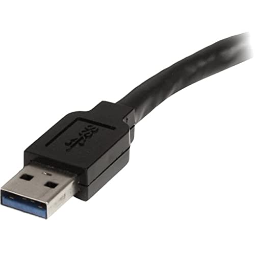 StarTech USB3AAEXT5M - Cable alargador USB 3.0 SuperSpeed Activo, 5 m, Negro