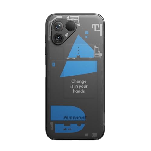 Fairphone 5 5G Smartphone sostenible (Pantalla de 6,46", cámara Dual de 50 MP, 8 GB/256 GB, 4200 mAh, Android 14) Incl. Destornillador iFixit, edición Transparente