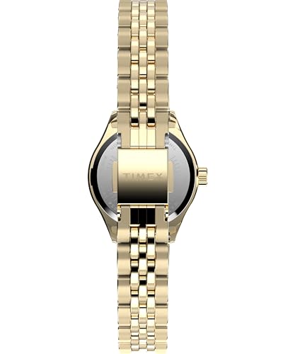 Timex Trend TW2W91000 - Reloj de Mujer 25 mm, Brazalete de Acero Inoxidable en Tono Dorado, Esfera y Caja en Tono Dorado
