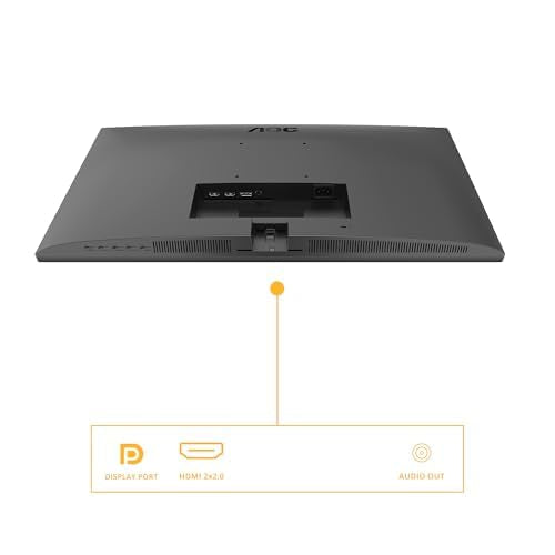 AOC U27B3A Monitor 27" UHD, WLED, 60Hz, IPS, 4 ms GtG, Adaptive Sync., Altavoces (3840x2160, 2X HDMI 2.0, 1x DP 1.4) Negro