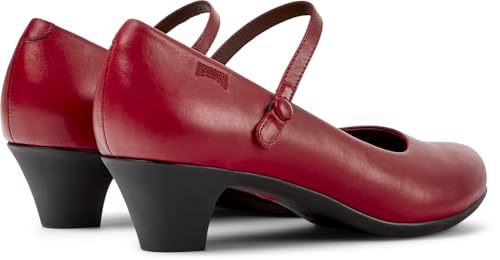 Camper Helena Bajo 20202, Mary Jane Flat, Mujer, Rojo 093, 38 EU