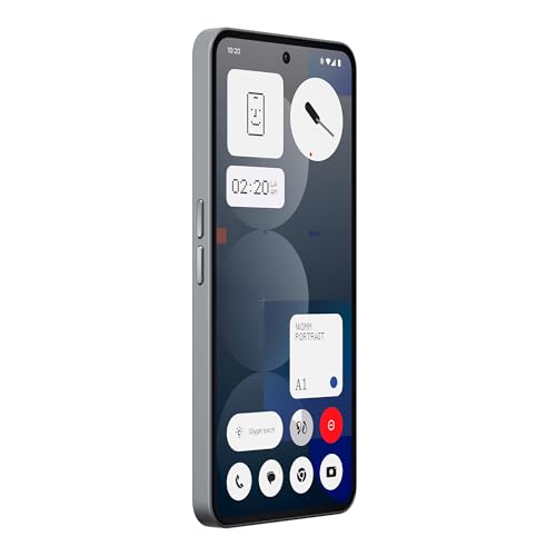 Nothing Phone (3a) Pro 256 GB – Smartphone 5G Android Libre con eSim, 12 GB RAM, Cámara periscópica OIS de 50MP, Ultra Zoom 60x, Carga rápida a 50W y Pantalla AMOLED FHD+ 120 Hz de 6,77" - Gris