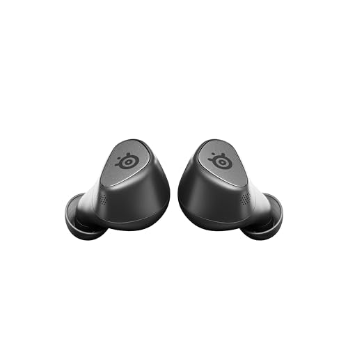 Steelseries Arctis GameBuds™ para Playstation - Auriculares inalámbricos para Juegos - 2,4 GHz + BT5.3 - Modo ANC/Transparencia - Resistencia al Agua IP55-40 Horas de autonomía - Carga inalámbrica