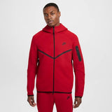 Nike Tech Sudadera con Capucha Windrunner con Cremallera Completa - Hombre, Gym Red/Black, HV0949-687, XS