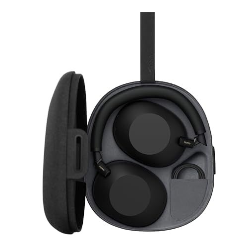 Sony WH-1000XM6 Auriculares Bluetooth inalámbricos con Noise Cancelling, Sonido de Alta resolución, cómodos, diseño Plegable, Estuche Resistente, 30 Horas de batería, iOS y Android - Negro