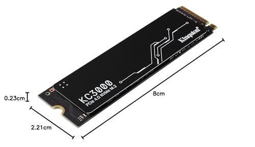 Kingston KC3000 PCIe 4.0 NVMe M.2 SSD - Almacenamiento de alto rendimiento para equipos de sobremesa y portátiles -SKC3000S/1024G