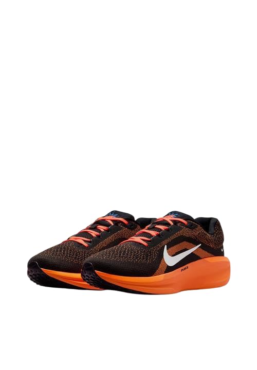 Nike Winflo 11 Straßenlaufschuh für Herren, Zapatillas para Correr Hombre, Black White Anthracite Total Orange, 44 EU