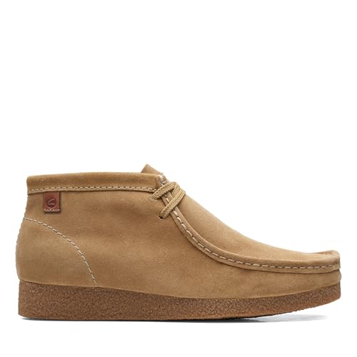Clarks Shacre Boot, Botas modelo Chukka para Hombre, Beige Dark Sand, 39.5 EU