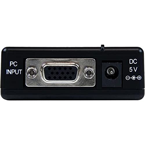 Startech VGA2VID - Conversor de VGA HD15 a vídeo Compuesto RCA o S-Video (Composite, convertidor PC a TV, 1600x1200)
