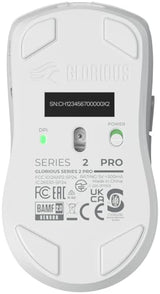 Glorious Gaming Series 2 Pro Ratón Gaming inalámbrico - Compacto, superligero 55 g, sondeo de 8K, Sensor de 26K, switches ópticos, e-Sports, PC Gaming, Agarre de Garra, Juegos FPS - Blanco