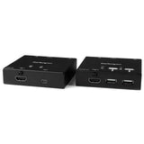 StarTech.com ST121USBHD - Extensor HDMI por Cable CAT6 con concentrador USB de 4 Puertos