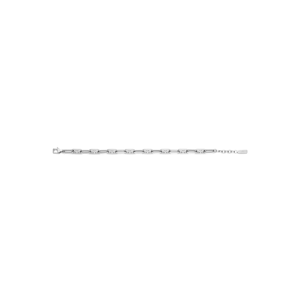 Emporio Armani Pulsera para hombre de acero inoxidable o de cuentas con cierre de langosta