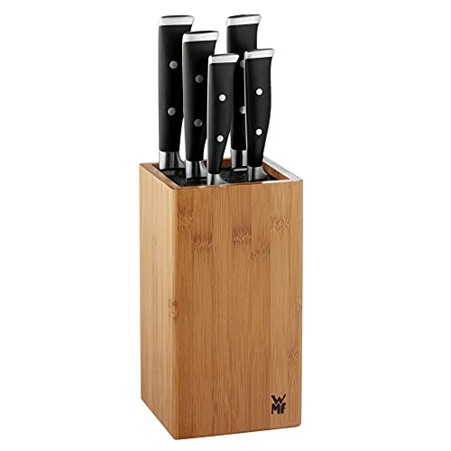 WMF 1891749992 Grand Class Performance Cut - Juego de Cuchillos de Cocina con Bloque Organizador (6 Piezas)