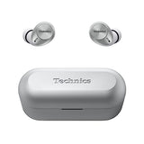 Technics EAH-AZ40M2ES Auriculares Inalámbricos con Cancelación De Ruido, Bluetooth Multipunto 3 Dispositivos, Cómodos Intraurales, Micrófono Integrado, Ajuste personalizable, Plata