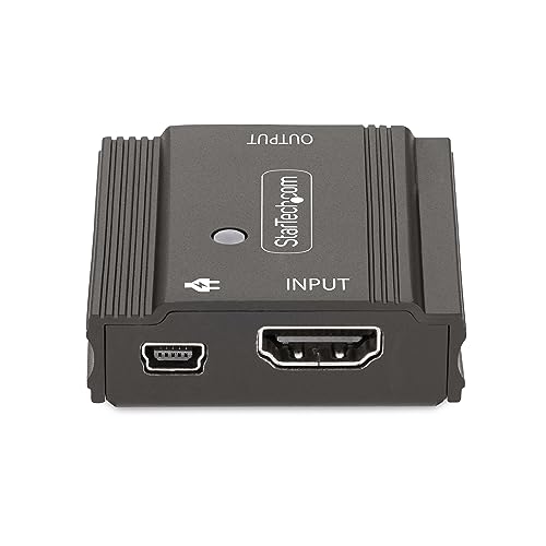 StarTech.com Amplificador de Señal HDMI 8K 60Hz / 4K 144Hz - 10m - Repetidor Booster HDMI 2.1 de Señal de Vídeo - Extensor Alargador para Cables HDMI (33FT-8K-HDMI-BOOSTER)