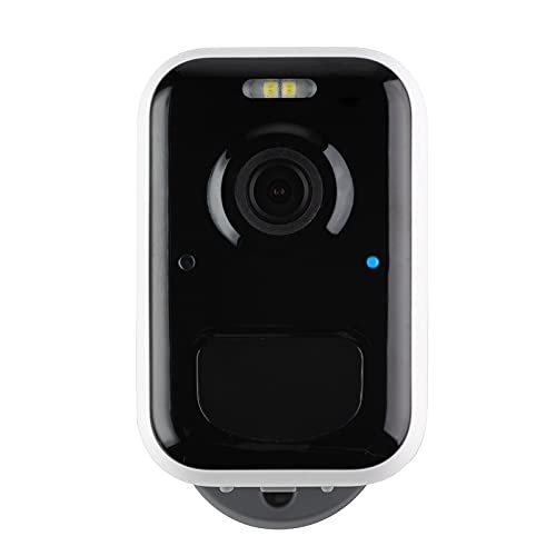 Albrecht Home SC 100 - Cámara de vigilancia WiFi 21500 Full HD visión Nocturna, IP65 Impermeable, Detector de Movimiento