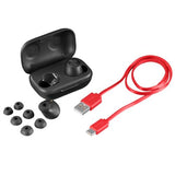 Hama True Wireless In Ear - Auriculares Bluetooth (batería de 4 Horas, Tiempo de conversación de 12 Horas, batería de 12 Horas, Auriculares con Carga inalámbrica y Cargador inalámbrico, protección